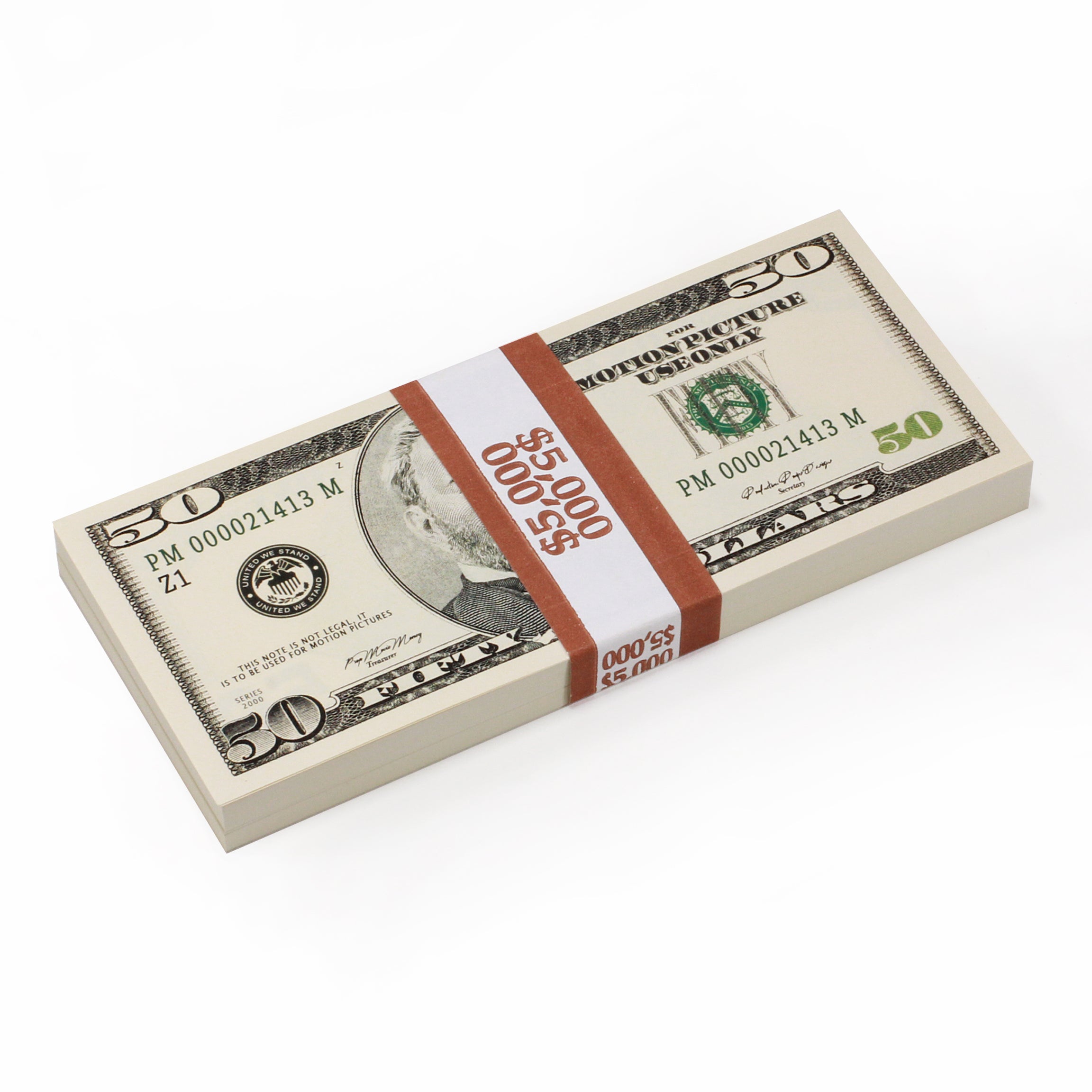 2000 Series Mix $45,000 Full Print Prop Money Bundle - Prop Movie Money