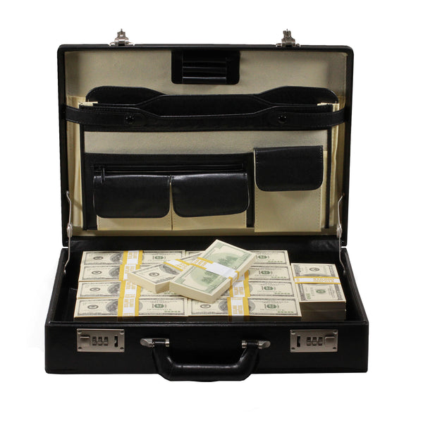 Series 2000 $500,000 Full Print Briefcase | Prop Movie Money