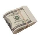 2000 Series $10,000 Full Print Fat Fold - Prop Movie Money