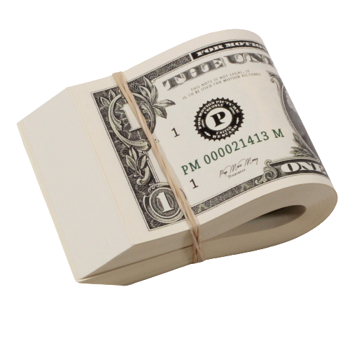 2000 Series $100 Full Print Fat Fold - Prop Movie Money