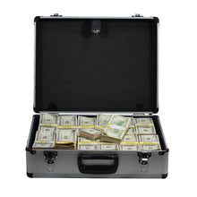 Load image into Gallery viewer, 2000 Series $750,000 Aged Full Print Stacks with Silver Aluminum Case - Prop Movie Money