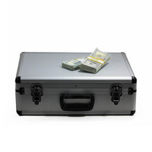 Load image into Gallery viewer, New Series $750,000 Aged Full Print Stacks With Silver Aluminum Case - Prop Movie Money