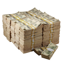 Load image into Gallery viewer, 2000 Series $1,000,000 Aged Blank Filler Prop Money Bundle - Prop Movie Money