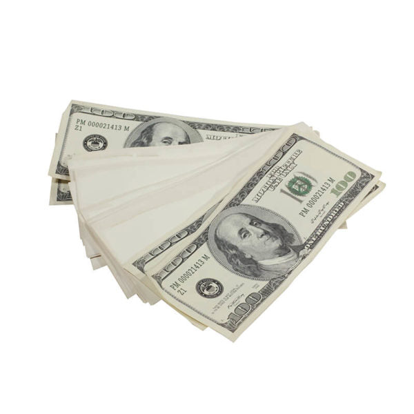 2000 Series $1,000,000 Aged Blank Filler Prop Money Bundle - Prop Movie Money