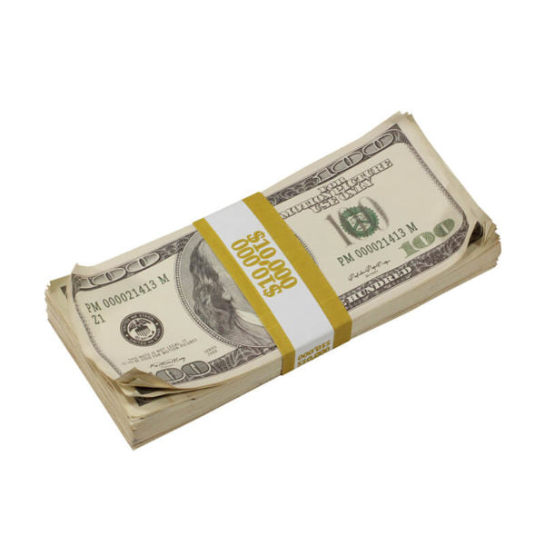 2000 Series $1,000,000 Aged Blank Filler Prop Money Bundle - Prop Movie Money