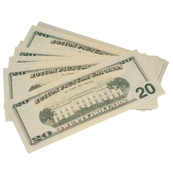 New Style $20s Full Print $10,000 Prop Money Package - Prop Movie Money