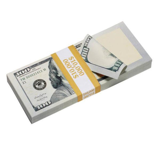 New Series $500,000 Blank Filler Prop Money Package - Prop Movie Money
