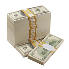 Load image into Gallery viewer, 2000 Series $100,000  Blank Filler Prop Money Bundle - Prop Movie Money
