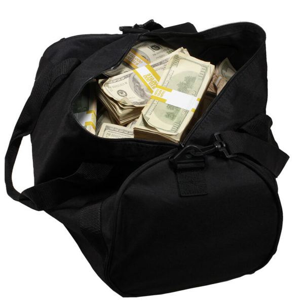 $500,000 Prop Movie Money Bundles in a Duffel Bag