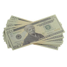 Harriet Tubman $20s x 25 Full Print Commemorative Bills - Prop Movie Money