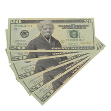 Load image into Gallery viewer, Harriet Tubman $20s x 5 Full Print Commemorative Bills - Prop Movie Money