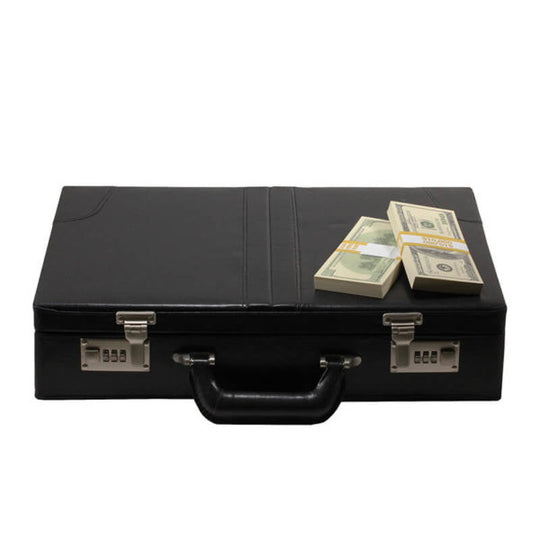 2000 Series $500,000 Blank Filler Prop Money Briefcase - Prop Movie Money