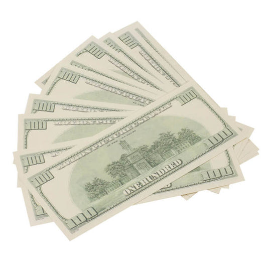 2000 Series $100,000 Full Print Prop Money Bundle - Prop Movie Money