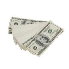 Load image into Gallery viewer, 2000 Series $50,000 Aged Blank Filler Stacks with Money Bag - Prop Movie Money