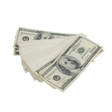 2000 Series $750,000 Aged Blank Filler Stacks with Silver Aluminum Case - Prop Movie Money