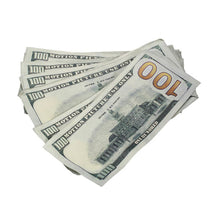 Load image into Gallery viewer, New Series $100s Aged $10,000 Full Print Prop Money Stack - Prop Movie Money