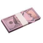 New Series $100 Full Print Purple Money Stack - Prop Movie Money