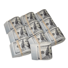 New Series $100,000 Full Print Fold Bundle - Prop Movie Money