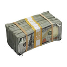 New Series $100s Aged $50,000 Blank Filler Prop Money Package - Prop Movie Money