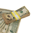 New Series $10s Aged $1,000 Full Print Prop Money Stack - Prop Movie Money