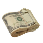 New Series $20s Aged $2,000 Blank Filler Fat Fold - Prop Movie Money
