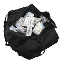Load image into Gallery viewer, New Series $500,000 Blank Filler Fold Duffel Bag - Prop Movie Money