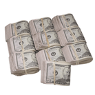 New Series $50,000 Aged Blank Filler Fat Fold Bundle - Prop Movie Money
