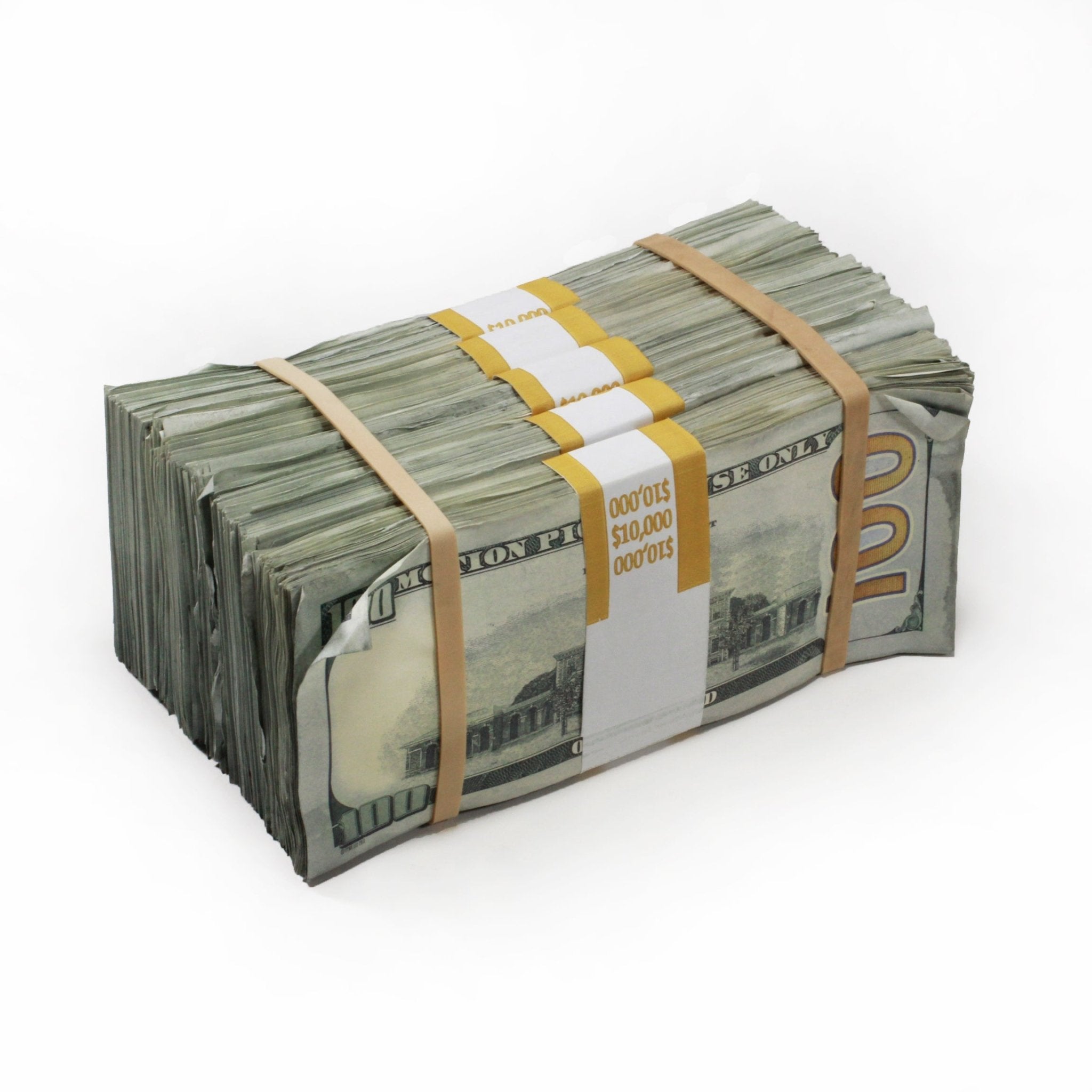 New Series $50,000 Aged Full Print Prop Money Package - Prop Movie Money