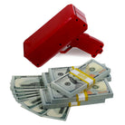 New Series $50,000 Full Print Stacks with Money Gun - Prop Movie Money