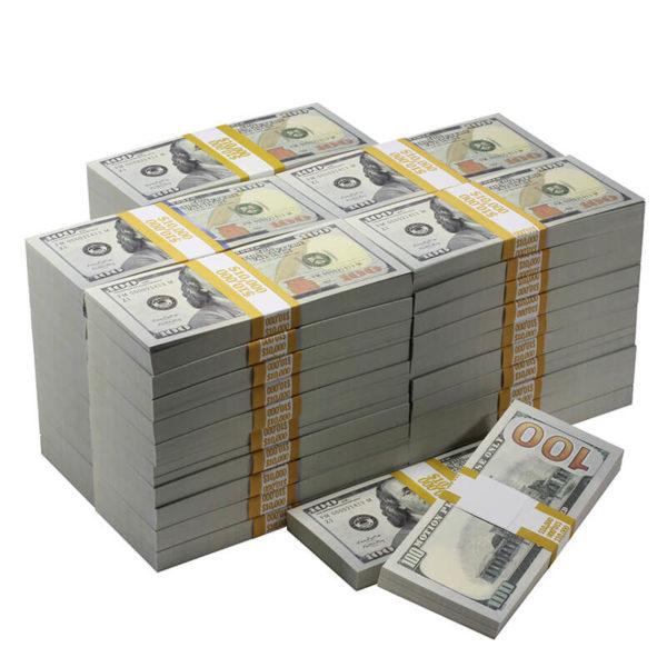 New Series $500,000 Blank Filler Prop Money Package - Prop Movie Money
