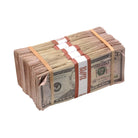 New Series $50's Aged $25,000 Full Print Prop Money Bundle - Prop Movie Money
