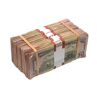 New Series $50's Aged $25,000 Full Print Prop Money Bundle - Prop Movie Money