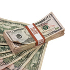 New Series $50's Aged $5,000 Full Print Prop Money Stack - Prop Movie Money