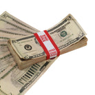 New Series $5s Aged $500 Full Print Prop Money Stack - Prop Movie Money