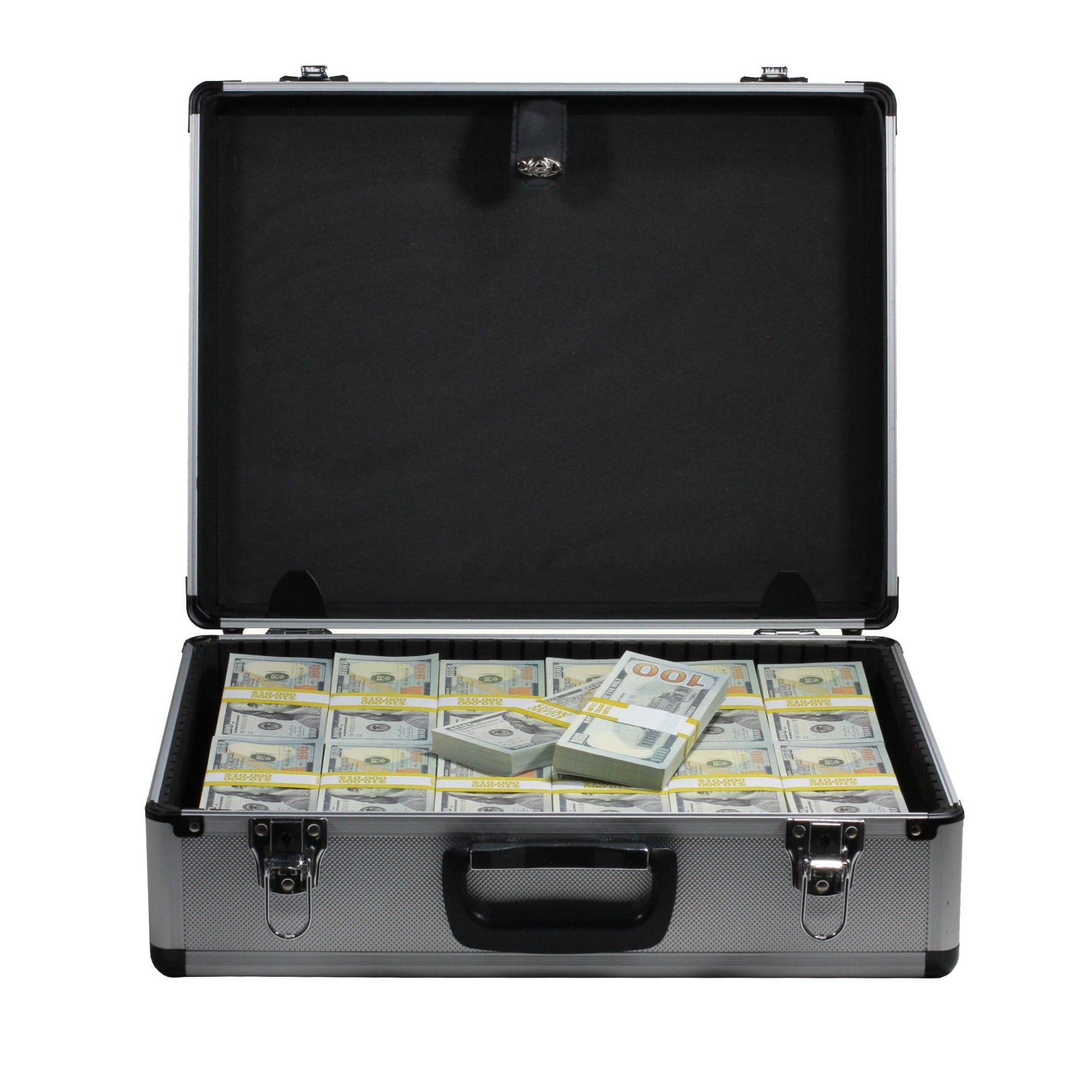 New Series $750,000 Full Print Stacks with Silver Aluminum Case