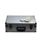 New Series $750,000 Full Print Stacks with Silver Aluminum Case - Prop Movie Money