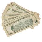New Style $10 Full Print Prop Money Stack - Prop Movie Money