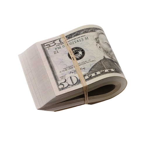 New Style $5,000 Full Print Fat Fold - Prop Movie Money