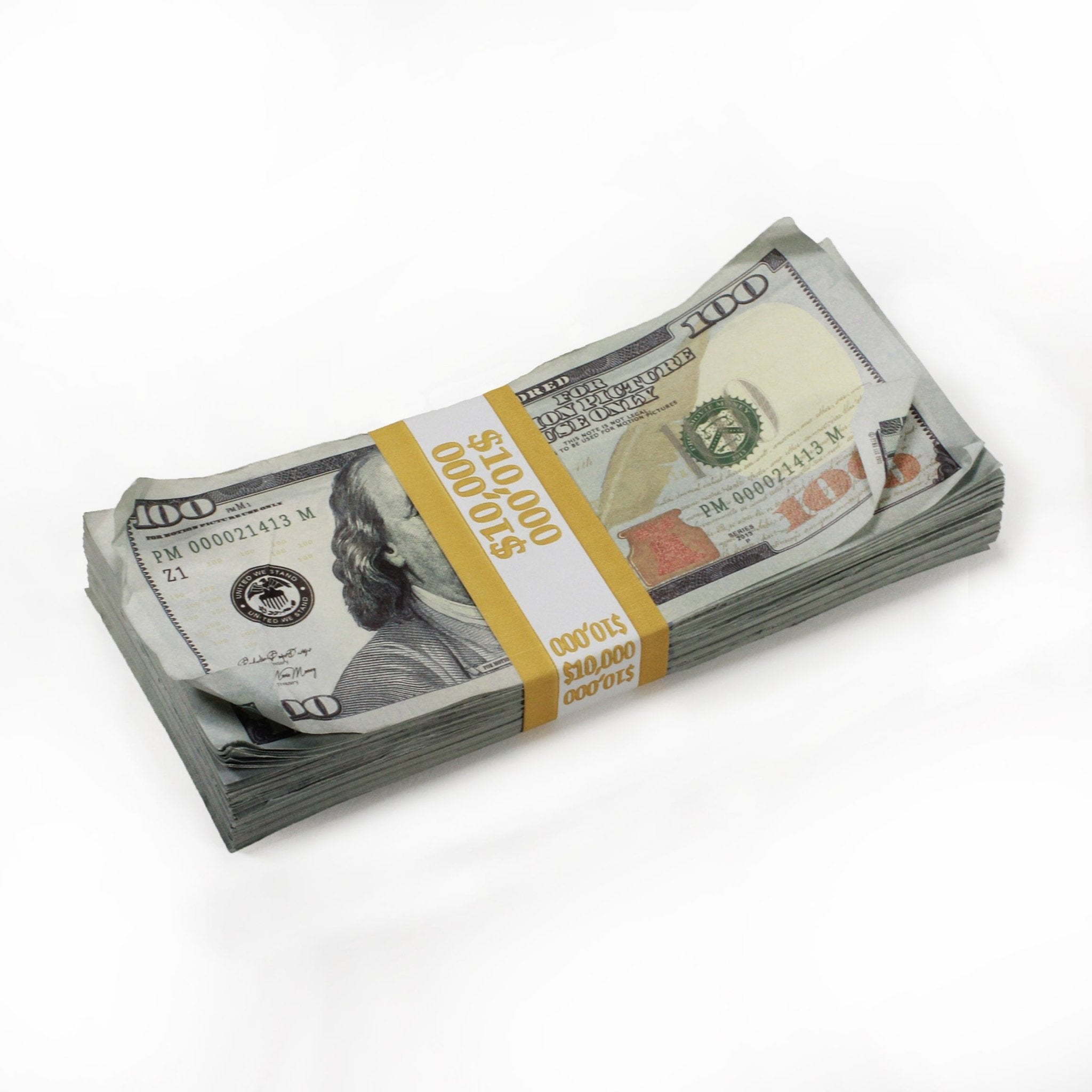 New Style $500,000 Aged Blank Filler Briefcase - Prop Movie Money