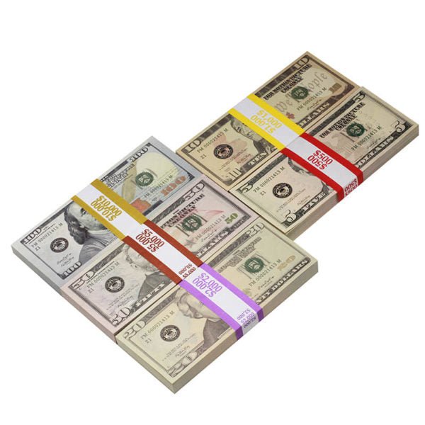 New Style Mix $18,500 Full Print Prop Money Package - Prop Movie Money