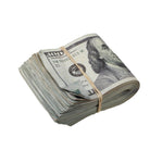 New Style $100s AGED LOOK $10,000 Blank Filler Fat Fold - Prop Movie Money