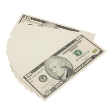 Load image into Gallery viewer, 2000 Series $10s Blank Filler $1,000 Prop Money Stack - Prop Movie Money