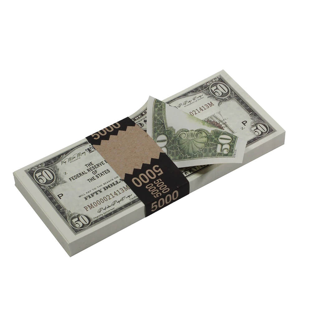 Series 1920's Vintage $18,800 Full Print Prop Money Stack Bundle - Prop Movie Money