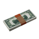 Series 1920's Vintage $18,800 Full Print Prop Money Stack Bundle - Prop Movie Money