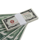 Series 1920s Vintage $2 Full Print Prop Money Stack - Prop Movie Money