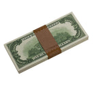 Series 1980s $100s Blank Filler $10,000 Prop Money Stack - Prop Movie Money