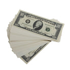 Series 1980s $10s Blank Filler $1,000 Prop Money Stack - Prop Movie Money