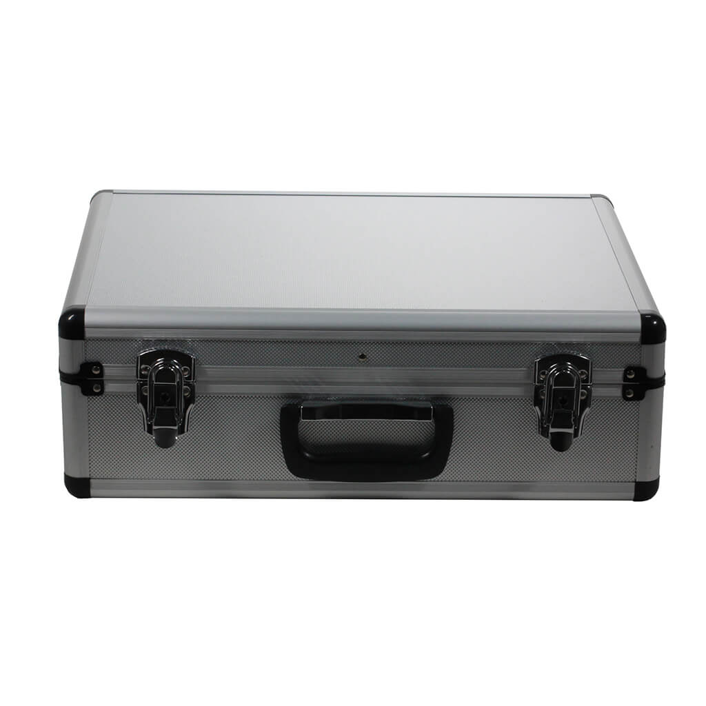 Silver Aluminum Briefcase - Prop Movie Money