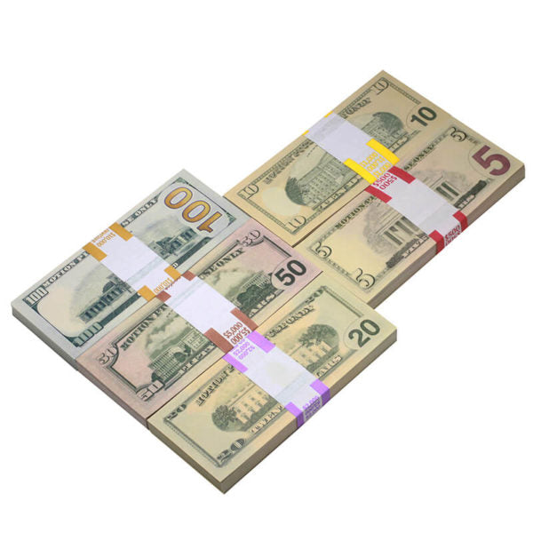 New Style Mix $18,500 Full Print Prop Money Package - Prop Movie Money