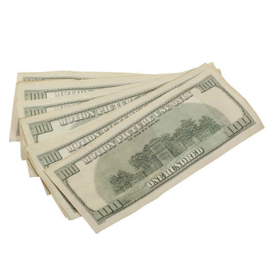 2000 Series $250,000 Aged Full Print Prop Money Package - Prop Movie Money